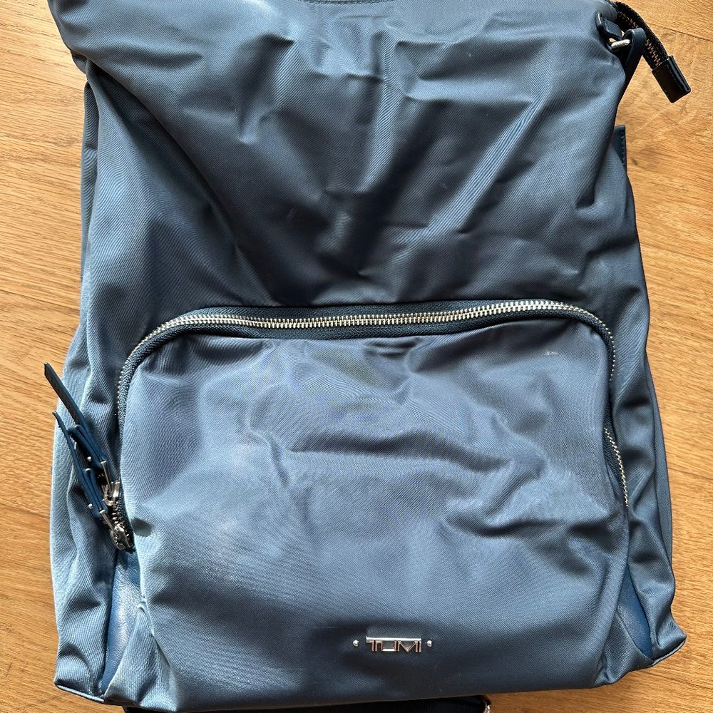 Tumi Slate Blue Adjustable Backpack - image 1